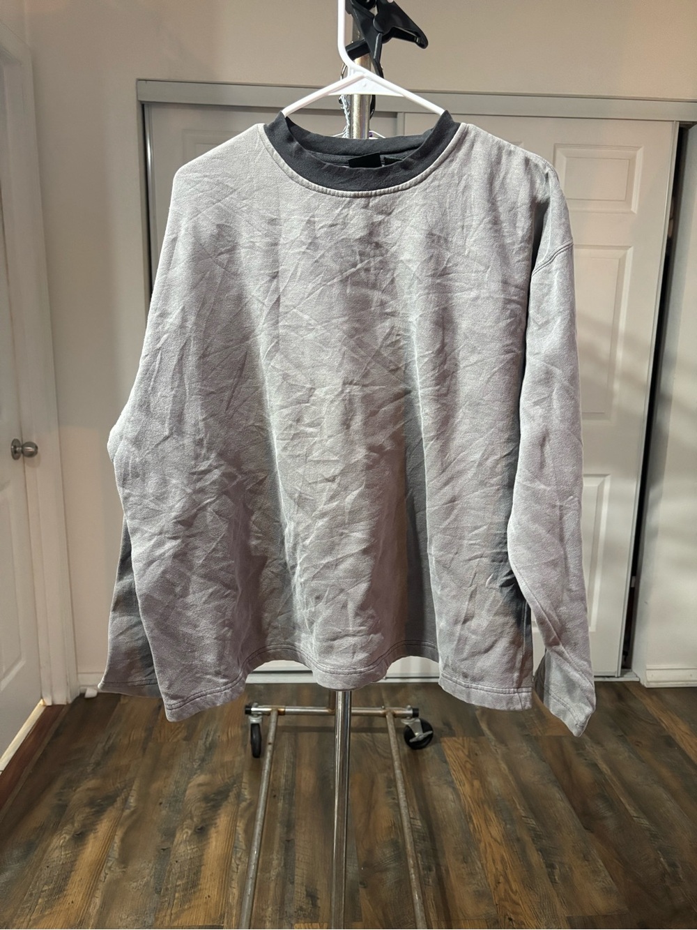 Crewneck Sweater in Light Gray - Classic Men's Pullover